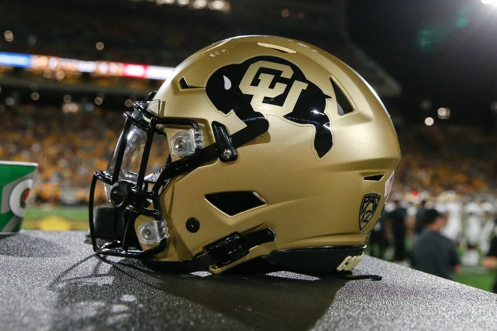 Colorado college football team helmet