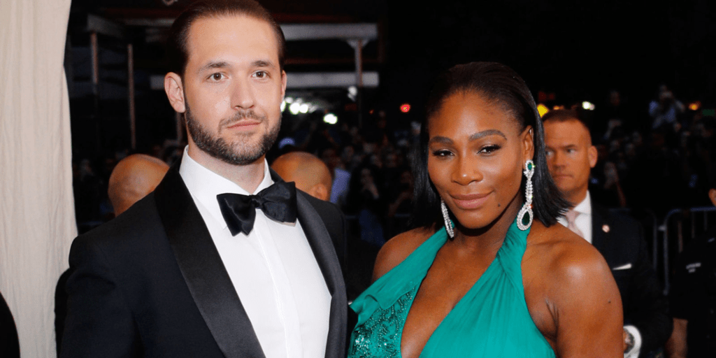 Serena Williams and her husband, Alexis Ohanian.